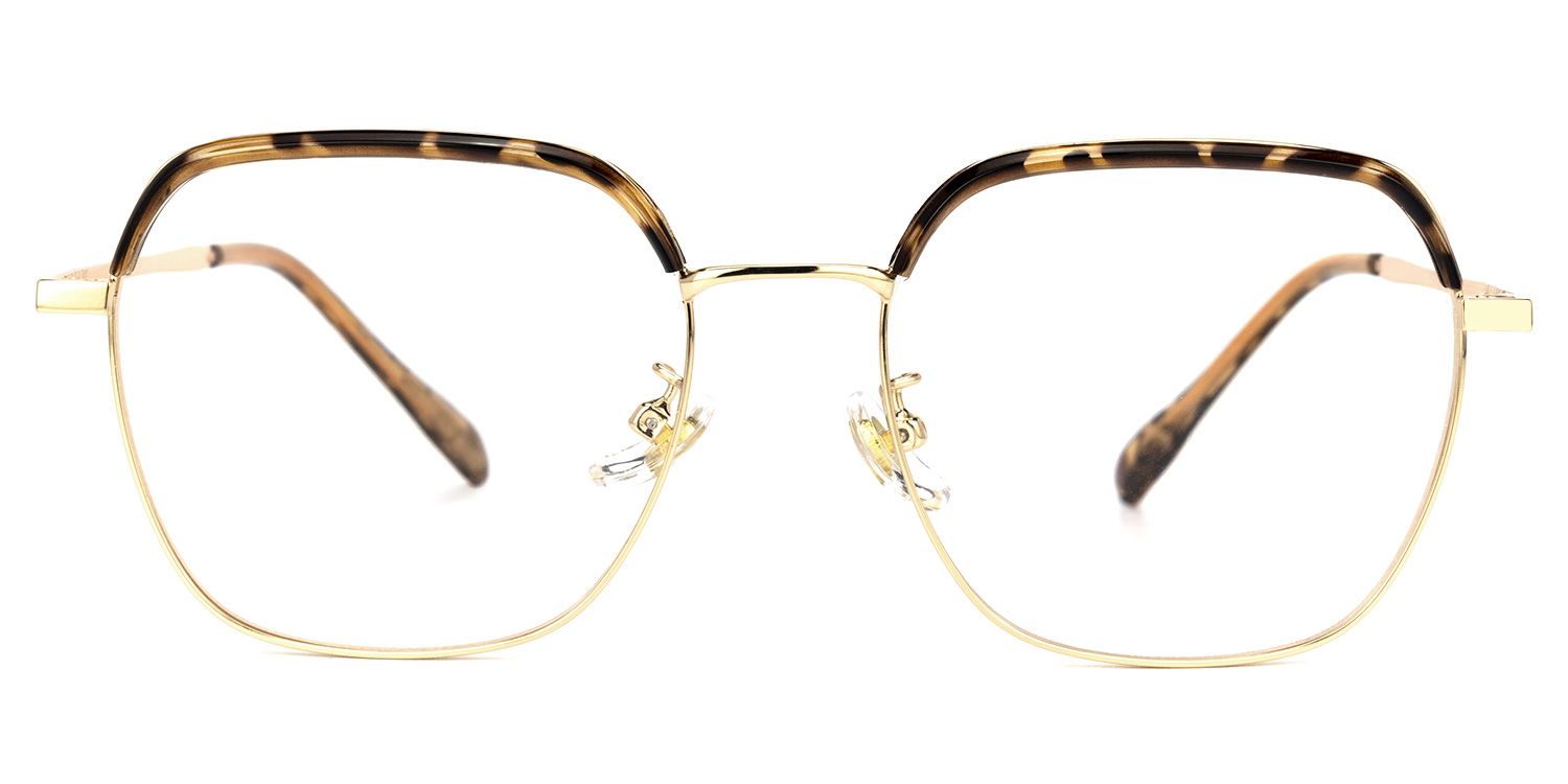 Natisha Braun-Tortoise Geometrisch Brille0