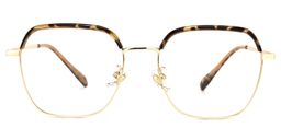 Natisha Braun-Tortoise Geometrisch Brille0