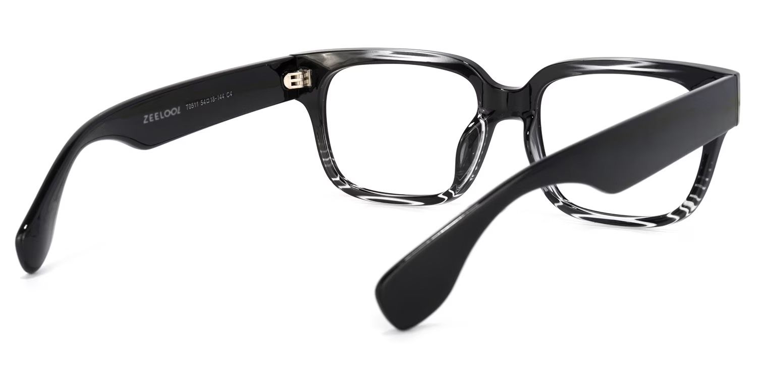 Colin schwarz rechteckige Brille4