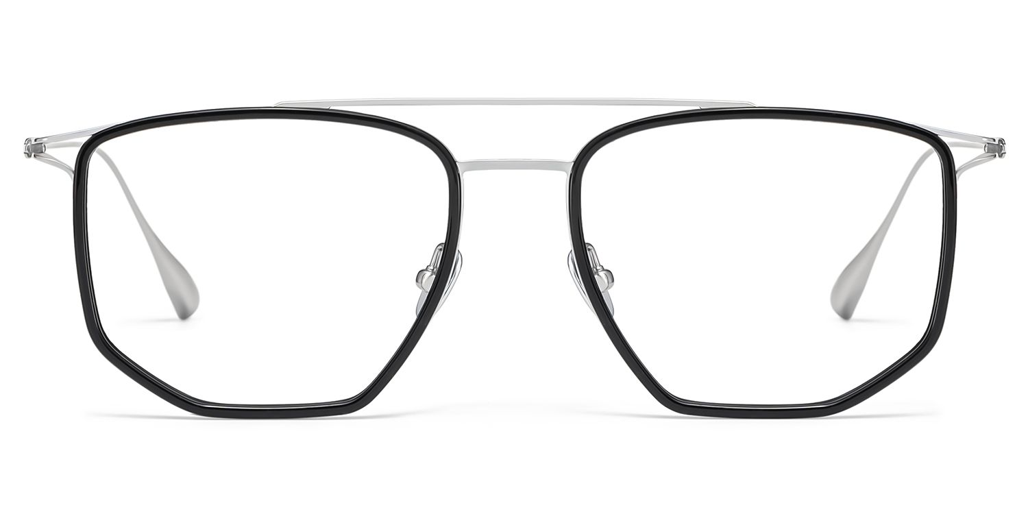 Nico Schwarz Pilot Gemischte-Materialien Brille0