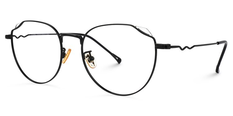 Burton Schwarz Rund Brille