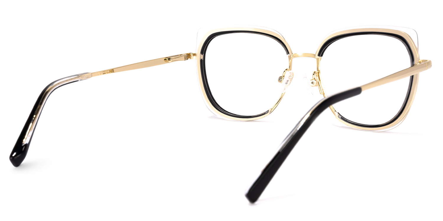 Linda Schwarz Quadratisch Brille4