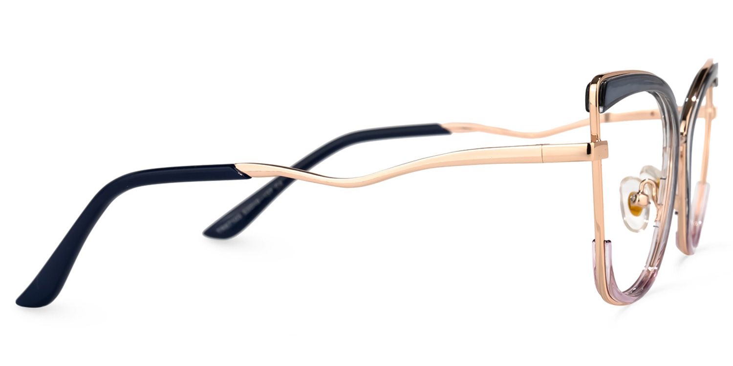 Pack Grau-Lila Cateye Brille3