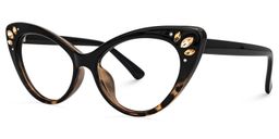 Zeke Schwarz Cateye Brille1