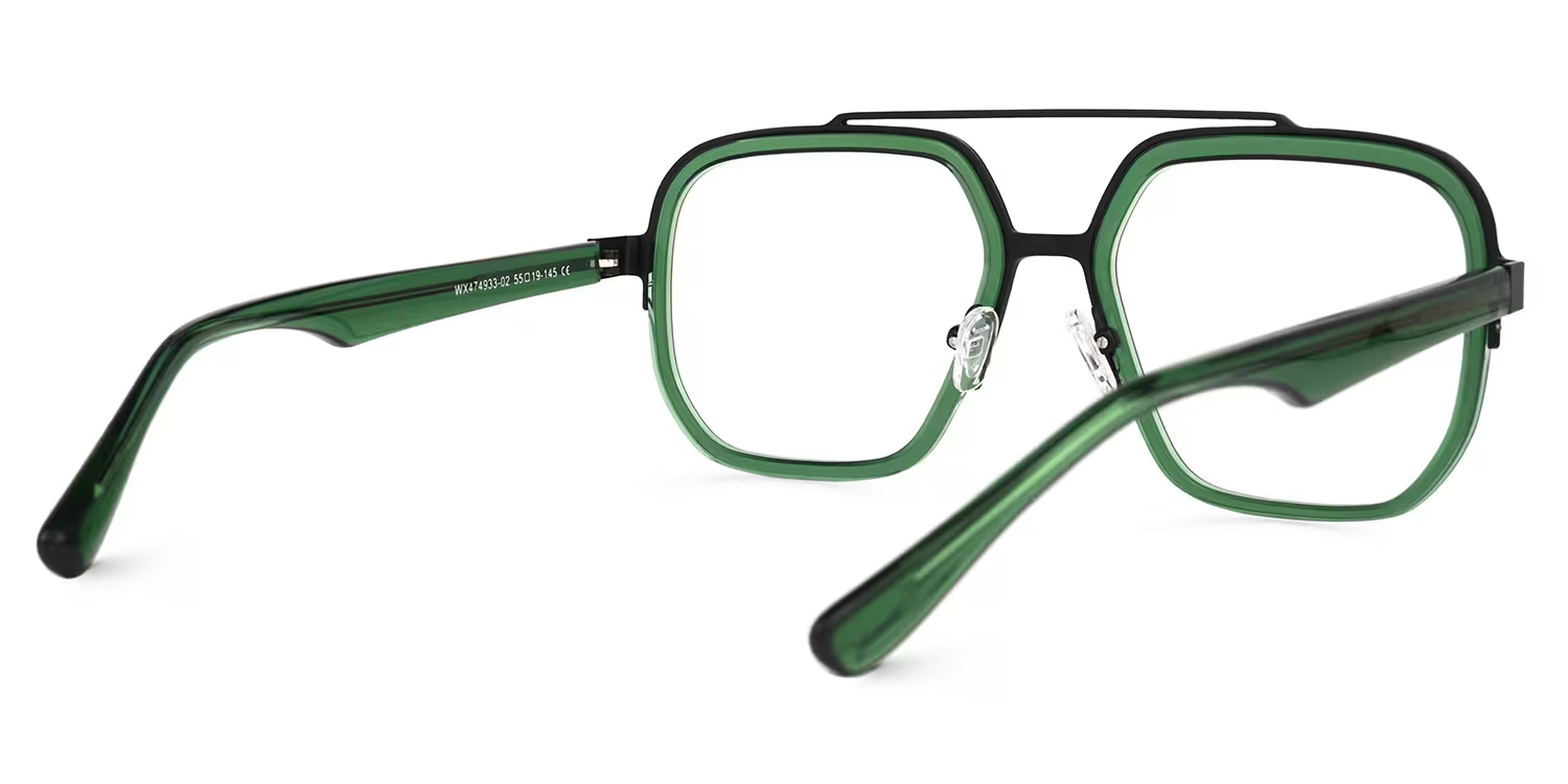 Ace Grün Pilot Brille3
