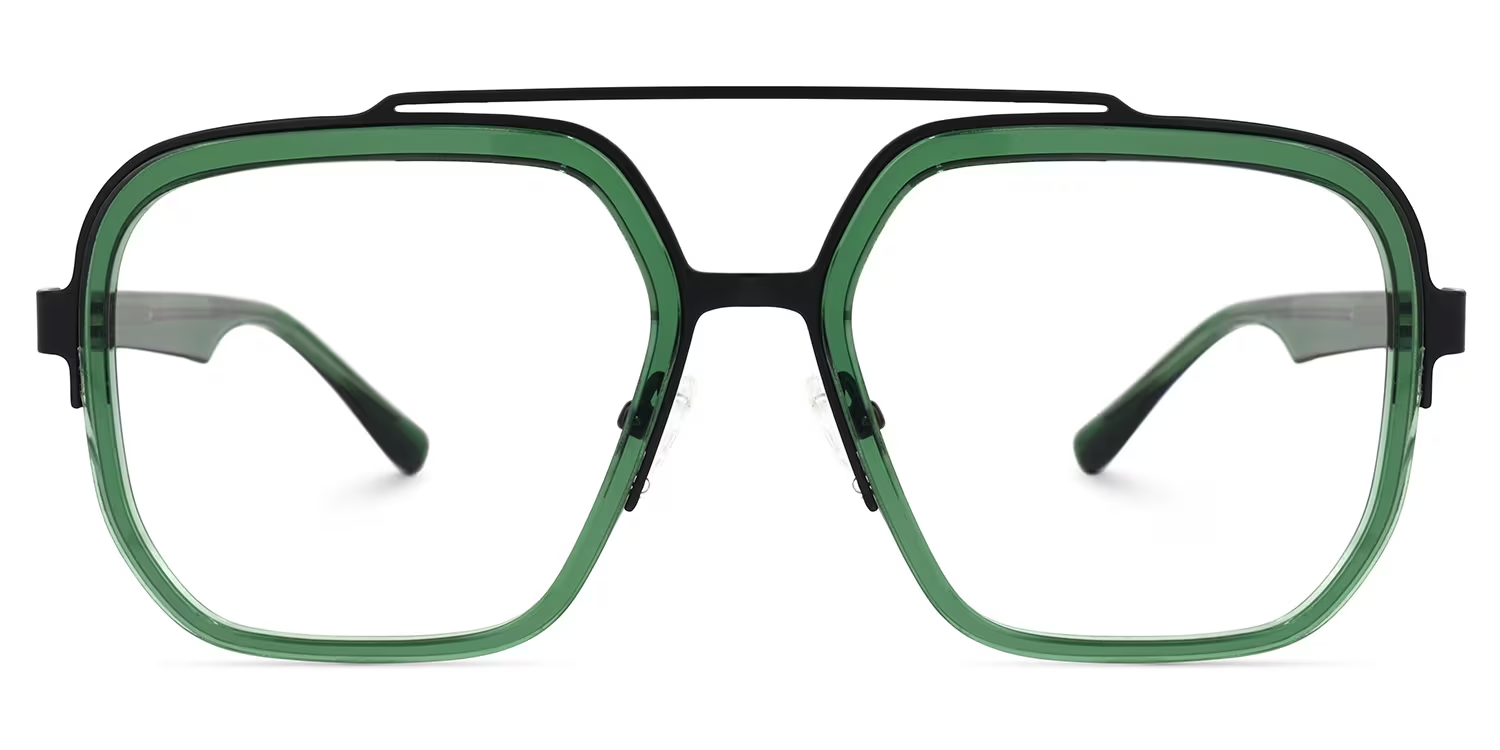 Ace Grün Pilot Brille gutes Bild