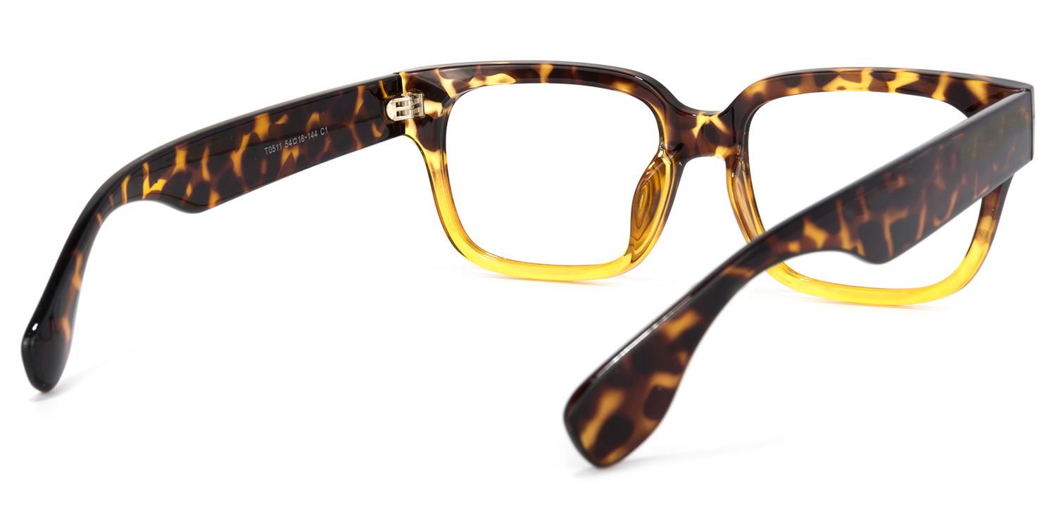 Colin Gelb-Tortoise Rechteckig Brille4