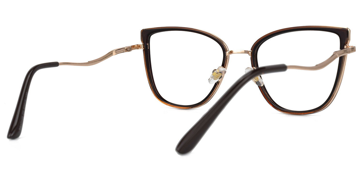 Casper Dunkelbraun Cateye Brille2