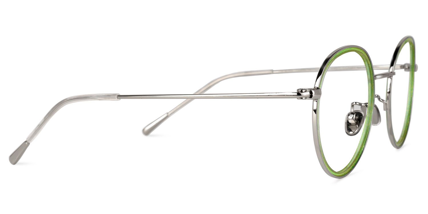 Candice Grüne Runde Brille1