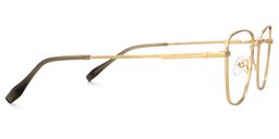 Oduntan Gold Rechteckig Brille2