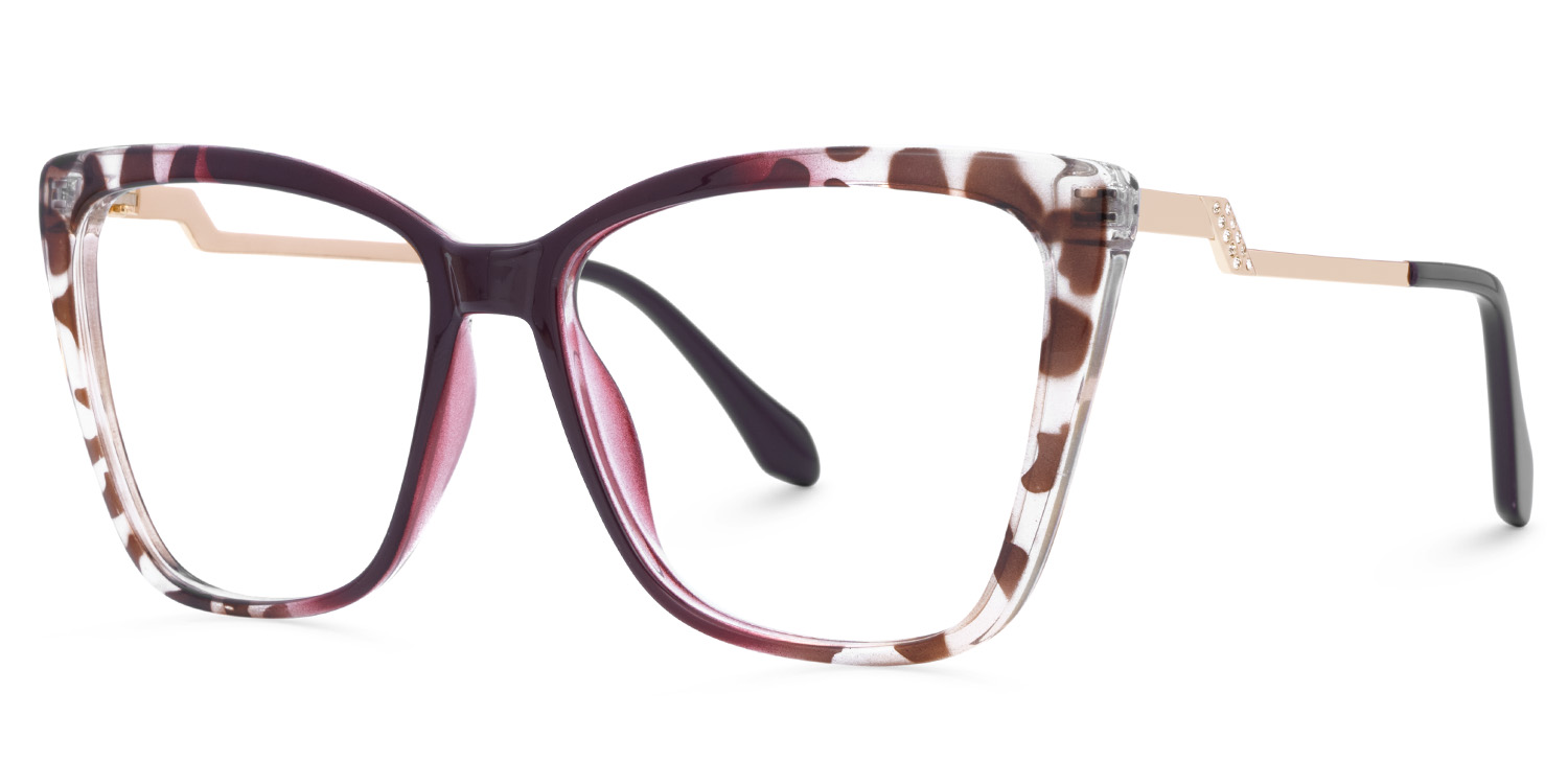 ZEELOOL Awilda Lila Schmetterling Brille