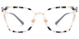 Joey Grau-Tortoise Rechteckig Brille0