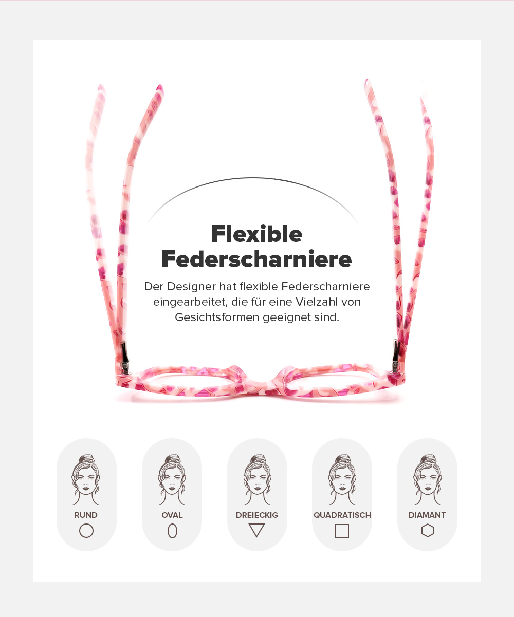 Nereyda Kaugummi Bunt Cateye Bonbon Brille