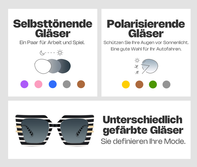 Poutine Schwarz-Weiß Quadratisch Brille