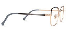 Felicity Gold-Grau Rechteckig Brille3