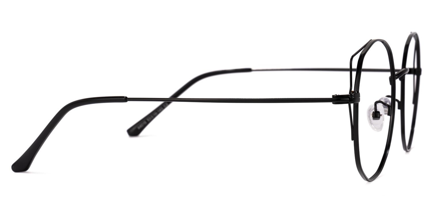 LaRue Schwarze Geometrische Brille2