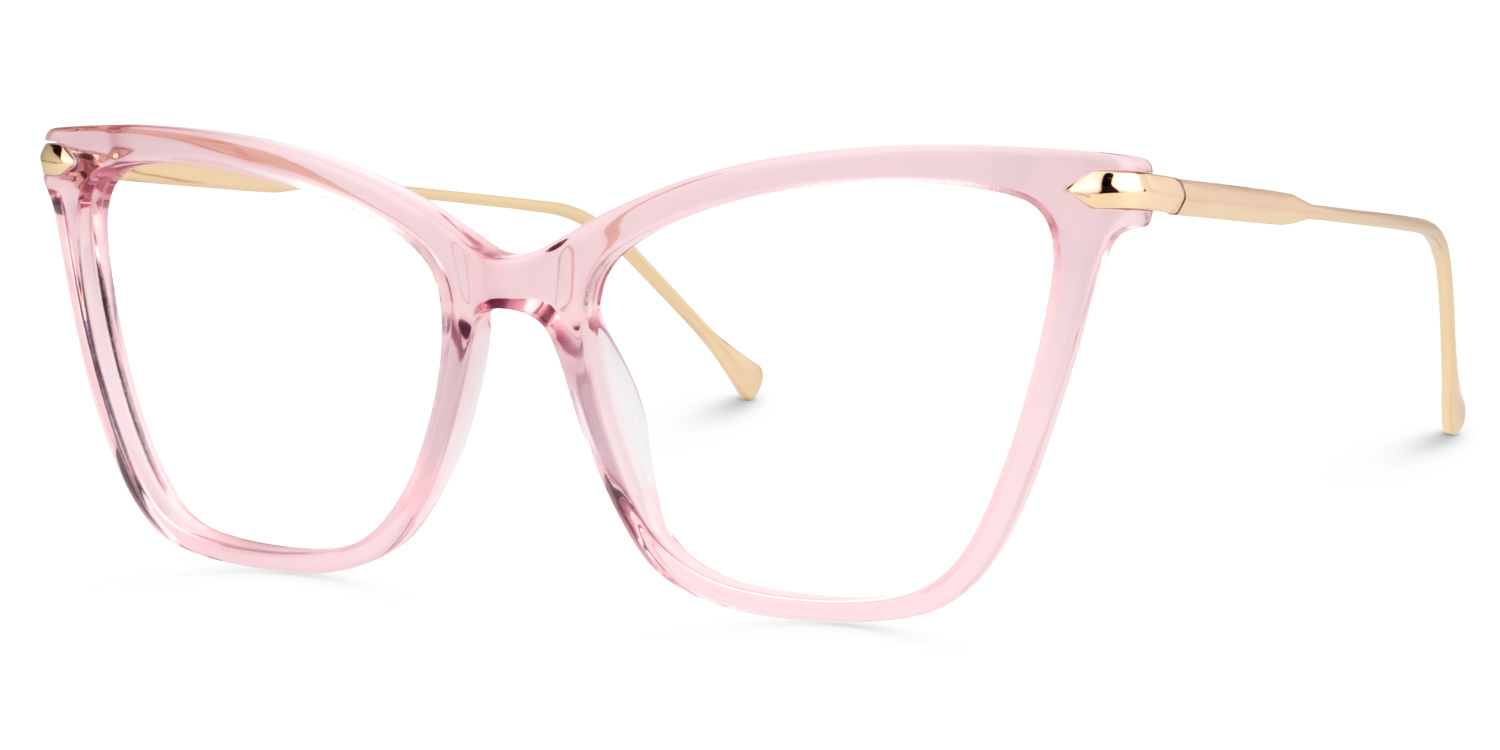 Hilary Rosa Kristall Schmetterling-Form Brille2