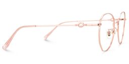 Abdul Rosa-Gold Rund Brille2