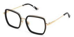 Fiona Schwarz Quadratisch Brille4