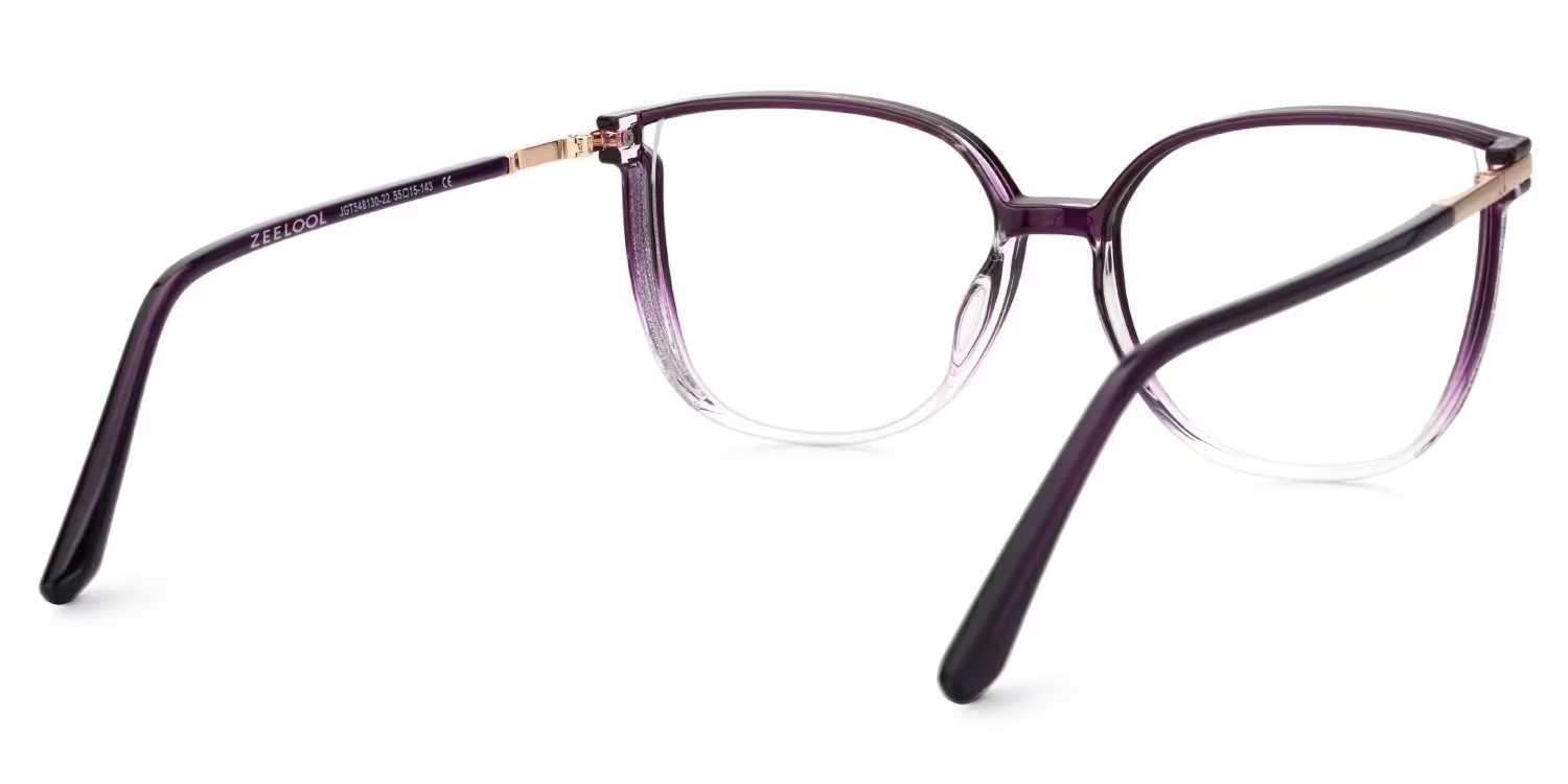 Walden Dunkellila Cateye Brille2