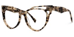 Adiari Schwarz-Tortoise Cateye Brille1