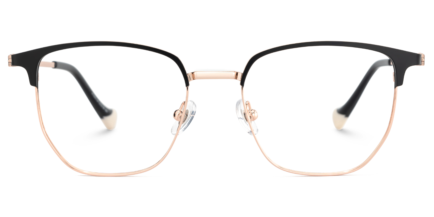 Orpah Schwarz Browline Brille gutes Bild