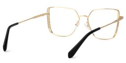 Jamison Gold Quadratisch Brille2