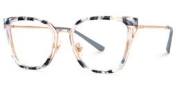 Joey Grau-Tortoise Rechteckig Brille1