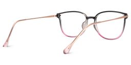 Hartwell Grau-Rosa Cateye Brille2