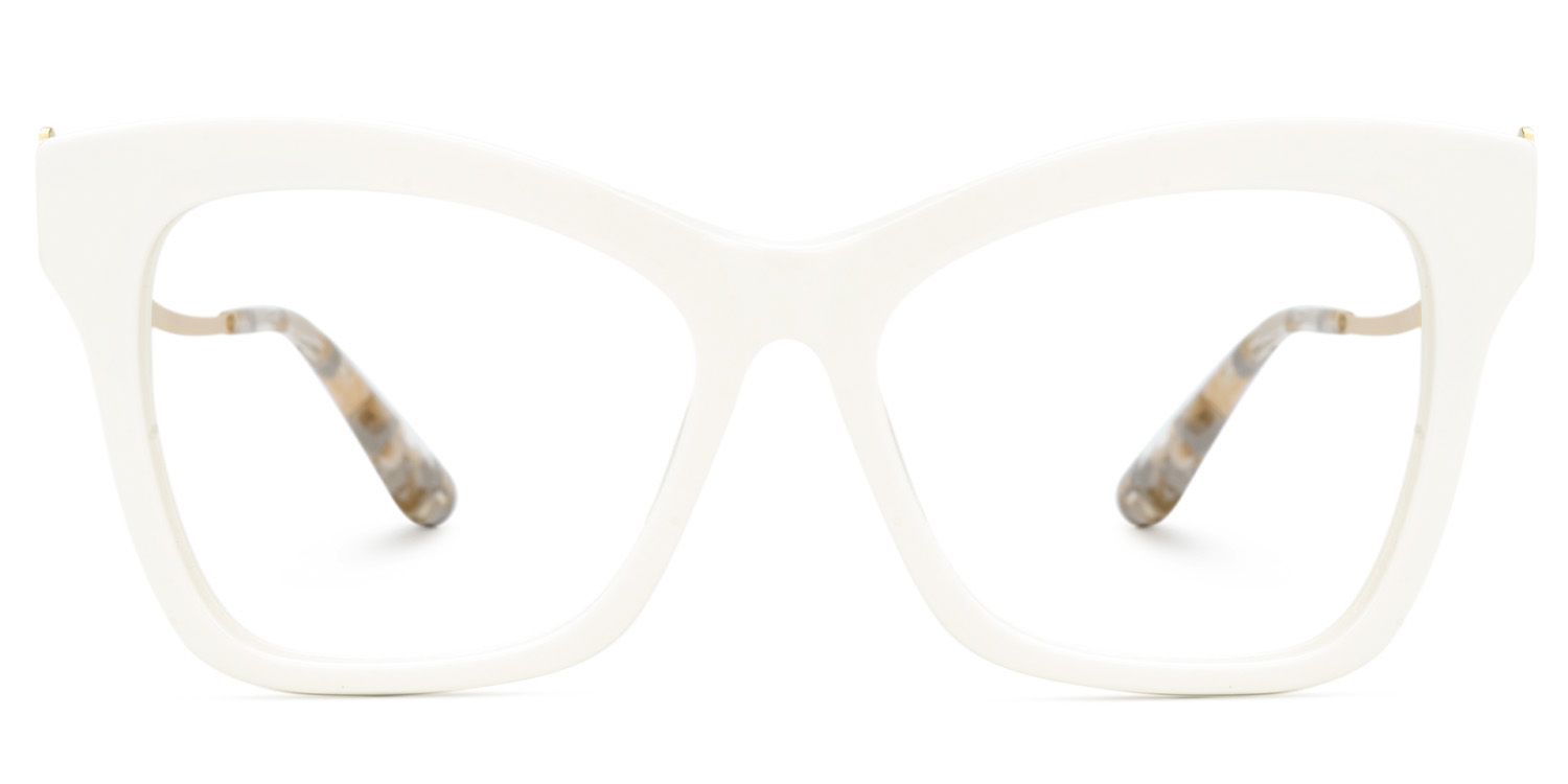 Elida Weiß Schmetterling Gemischte Materialien Brille0