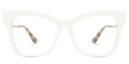 Elida Weiß Schmetterling Brille0