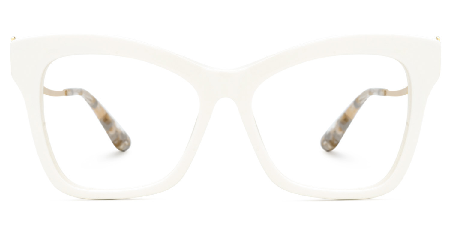 Elida Weiß Schmetterling Gemischte Materialien Brille0