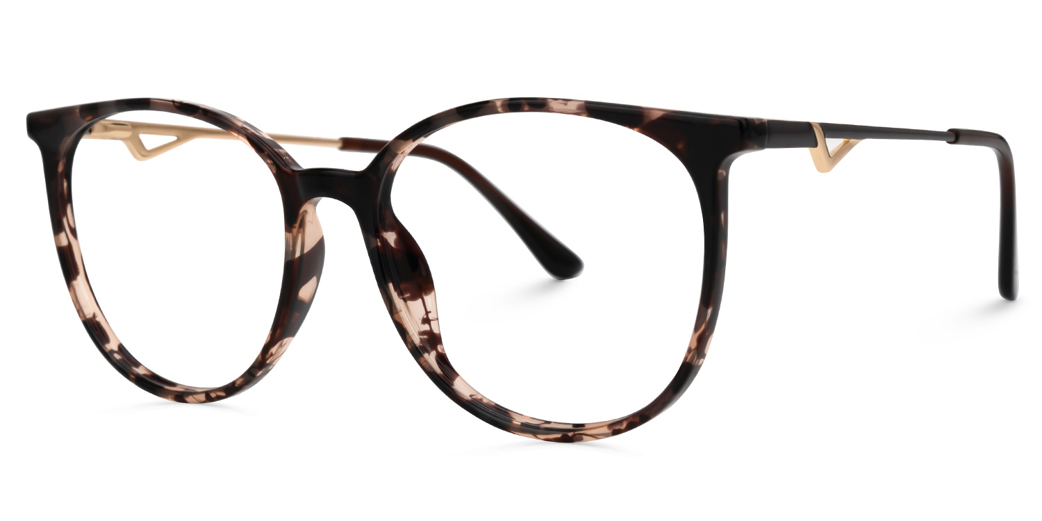 Babbage Schwarz-Tortoise Rund Brille2