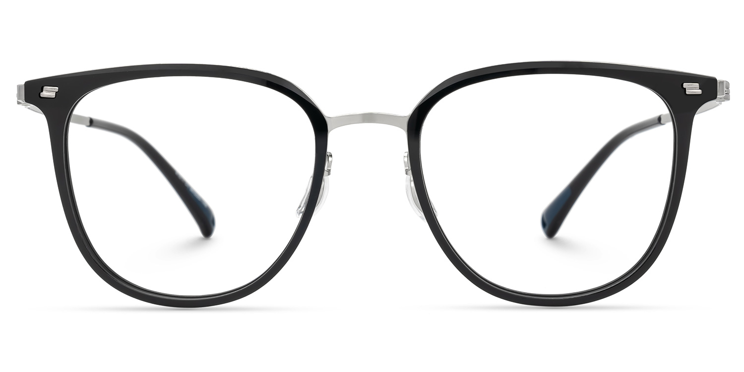 Bonny Schwarz Rund Brille0