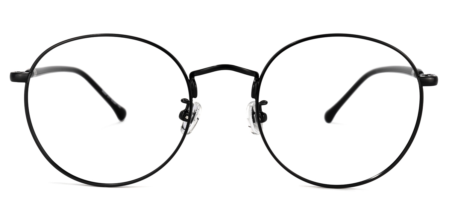 Raghnaid Schwarze Runde Brille0