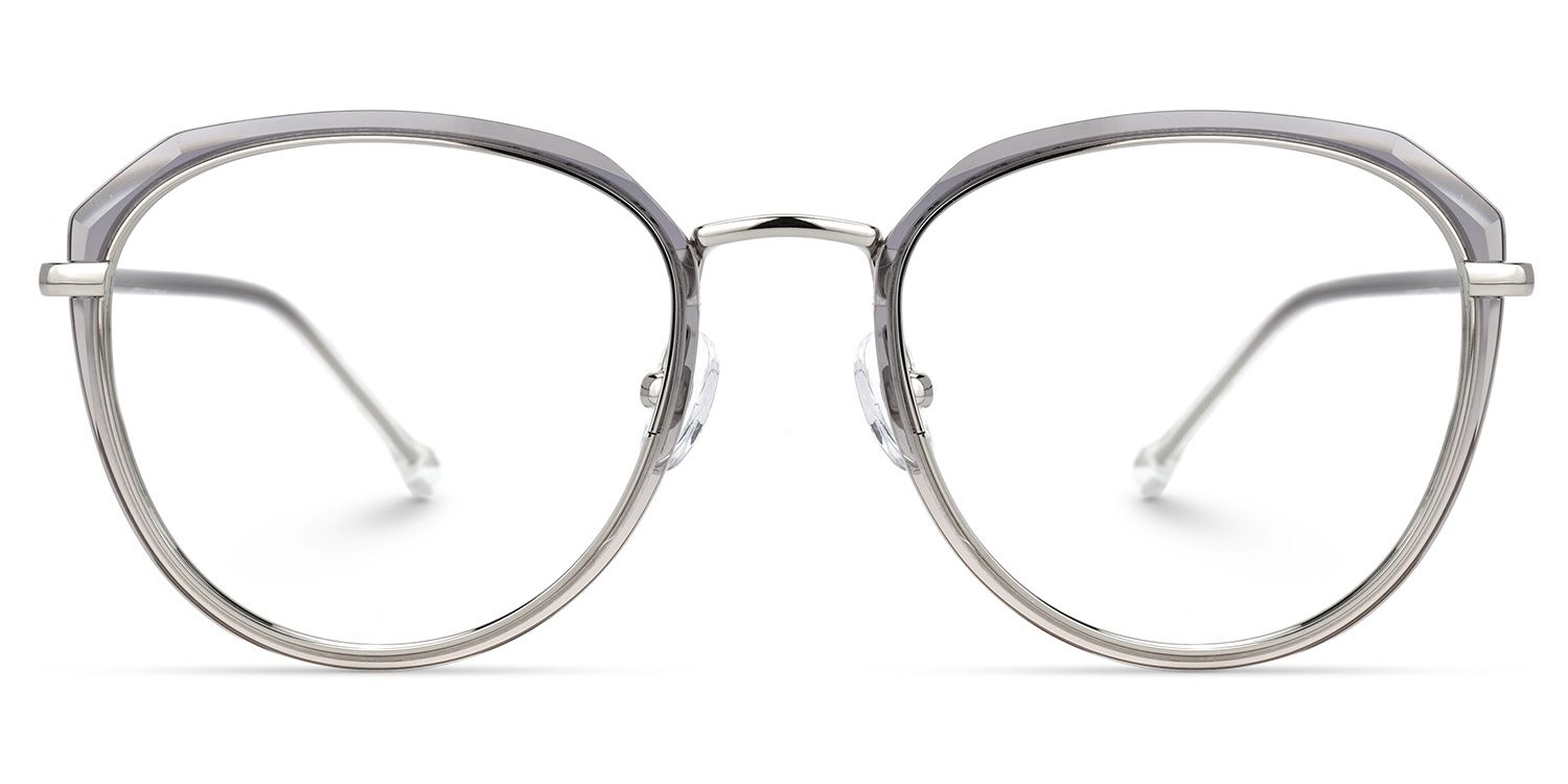 Louella Grau Rund Brille0