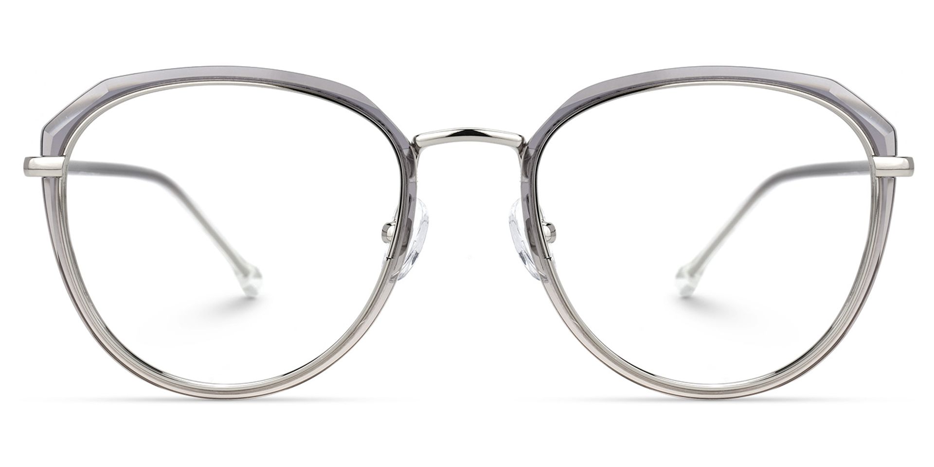 Louella Grau Rund Brille0