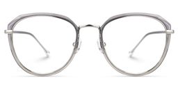 Louella Grau Rund Brille0