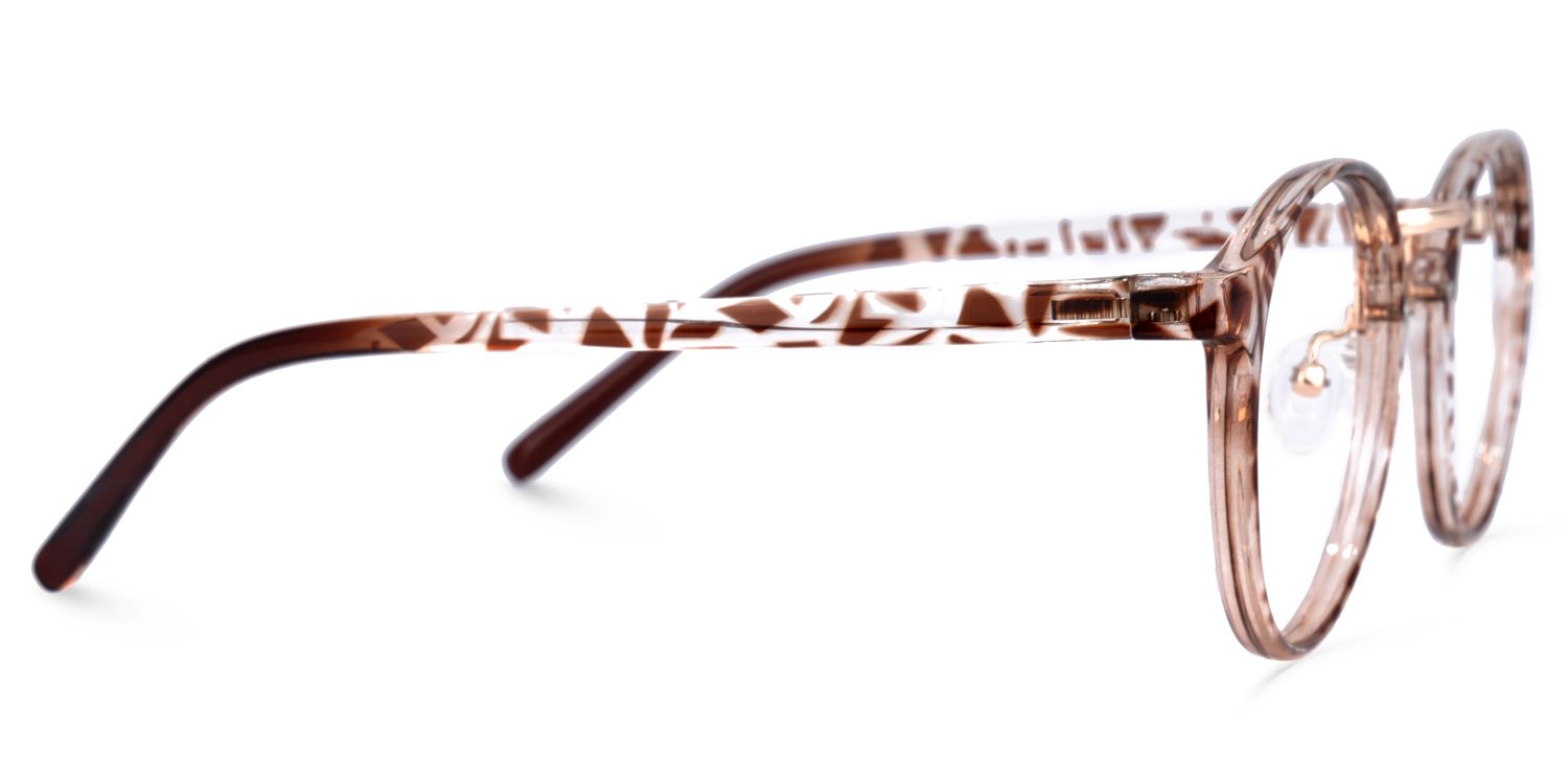 Udale Braun-Tortoise Rund Brille2