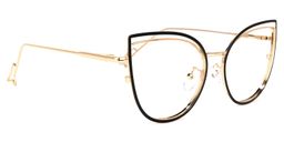 Mable Schwarze Cateye Brille2
