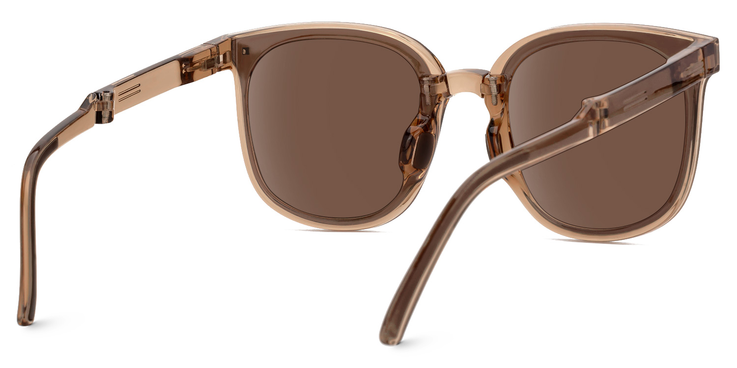 Sulaika Faltbar Champagner Quadratisch Sonnenbrille4