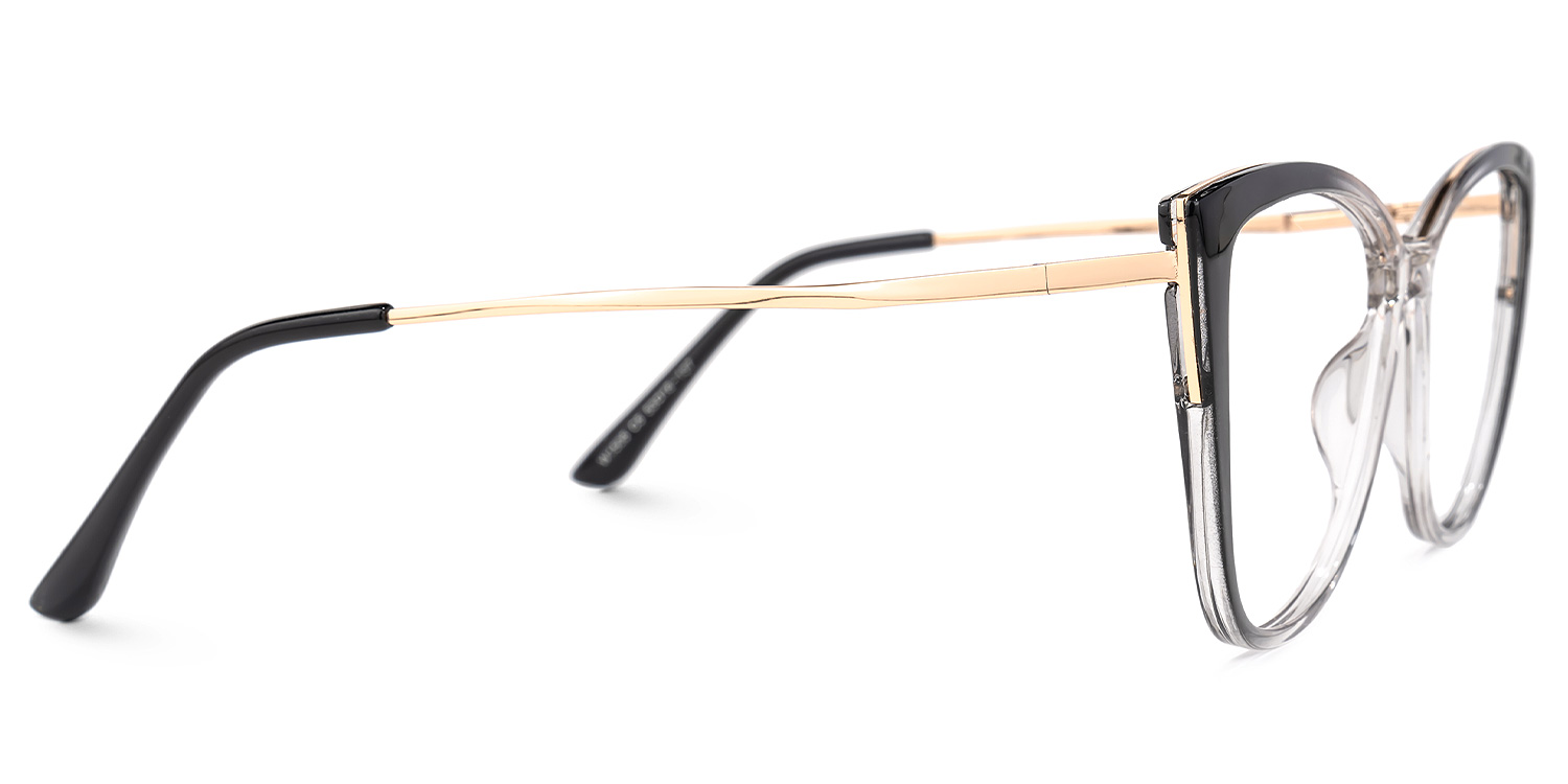 Carina Schwarz Kristall Cateye Brille3