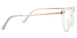 Lucas Weiß Klar Cateye Brille3