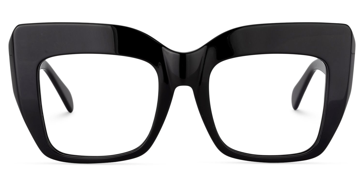 Charmaine Schwarz Cat Eye Brille0