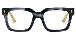 Rangel Grau Rechteckig Brille0