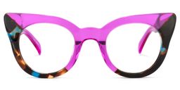 Godwin Lila-Schildkröte Cateye Brille0