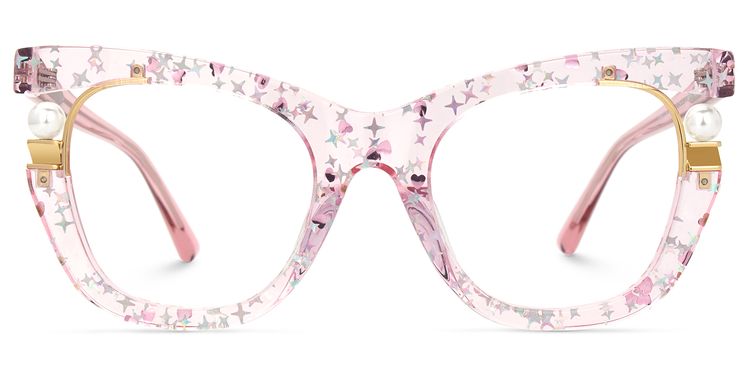 Pearl Rosa Cateye Brille