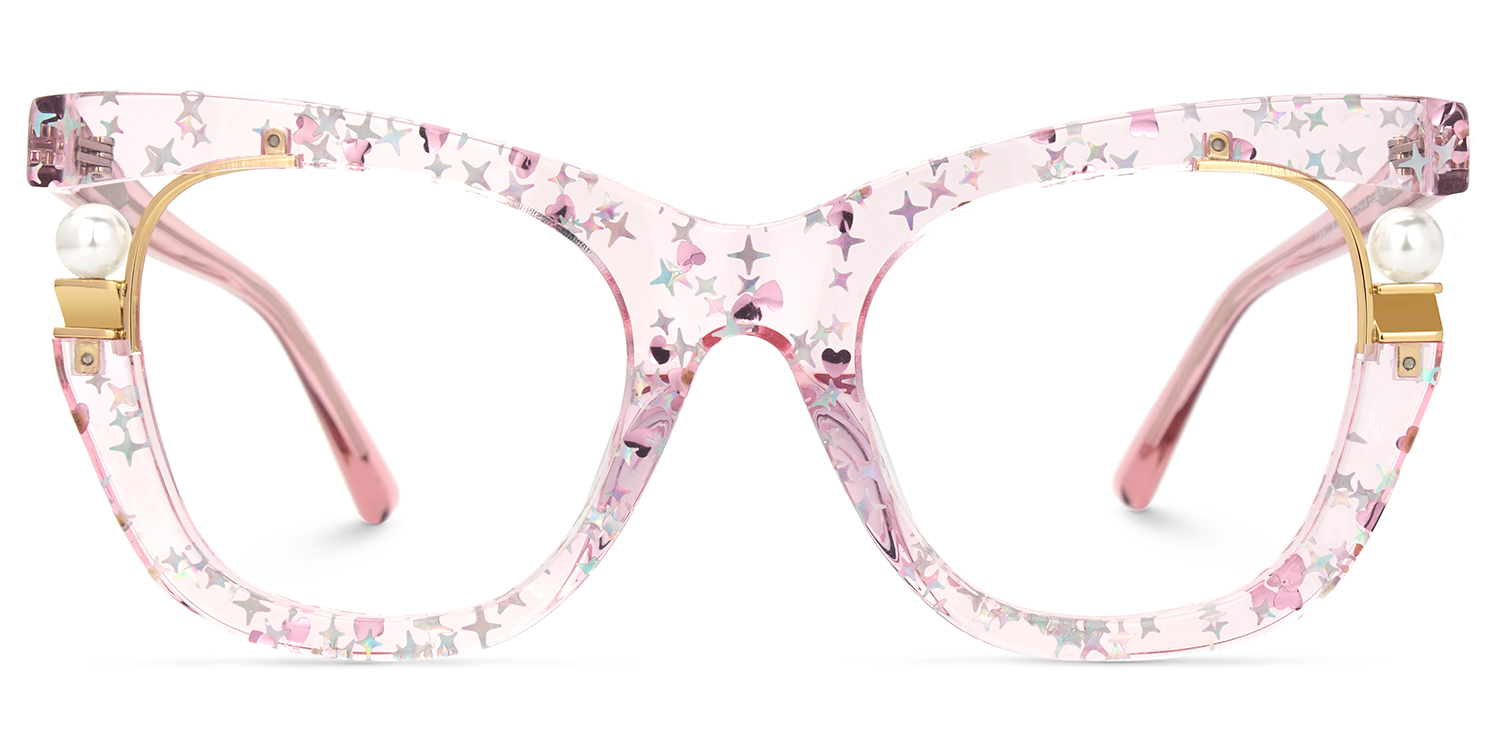 Pearl Rosa Cateye Brille