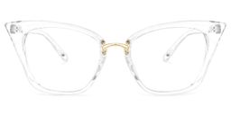 Chandrika Klar Cateye Brille0
