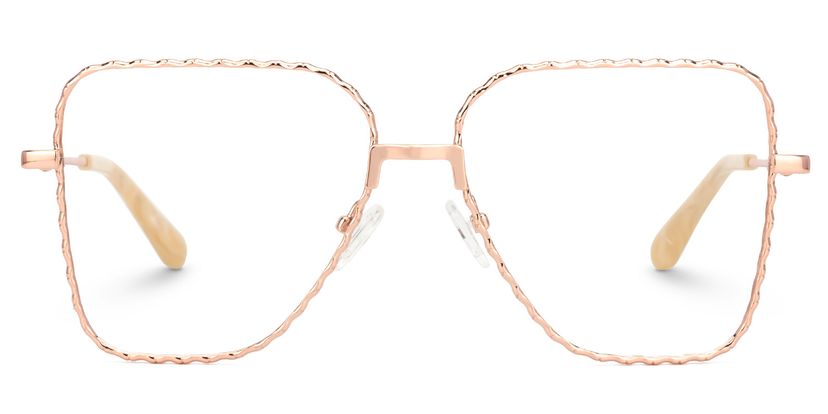 Teri Rosa-Gold Pilot Brille